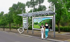 候車亭燈箱選擇鋼化玻璃還是有機(jī)玻璃?